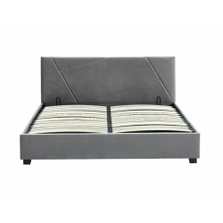 ŁÓŻKO COLUMBIA VELVET 160X200 KOLOR SZARY TAP.192 ŁÓŻKO COLUMBIA VELVET 160X200 KOLOR SZARY TAP.192