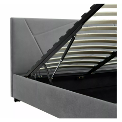 ŁÓŻKO COLUMBIA VELVET 160X200 KOLOR SZARY TAP.192 ŁÓŻKO COLUMBIA VELVET 160X200 KOLOR SZARY TAP.192