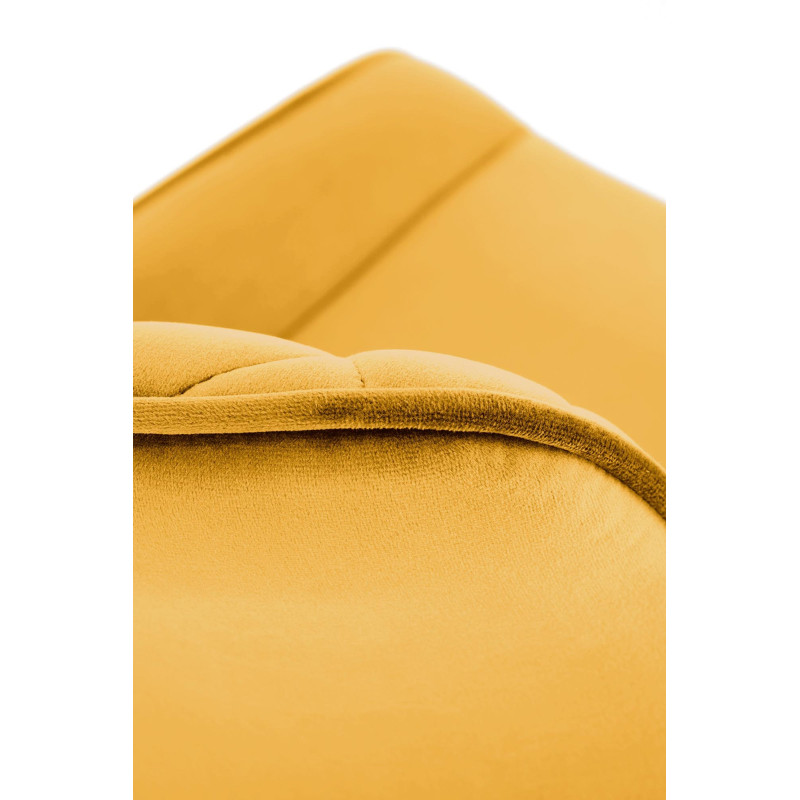 K520 Krzesło Nogi - Czarne, Siedzisko - Musztardowy