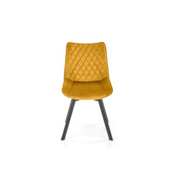 K520 Krzesło Nogi - Czarne, Siedzisko - Musztardowy K520 Krzesło Nogi - Czarne, Siedzisko - Musztardowy