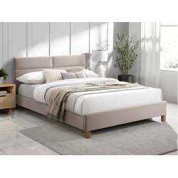 ŁÓŻKO SIERRA VELVET 120x200 KOLOR BEŻ/DĄB TAP. BLUVEL 28 ŁÓŻKO SIERRA VELVET 120x200 KOLOR BEŻ/DĄB TAP. BLUVEL 28
