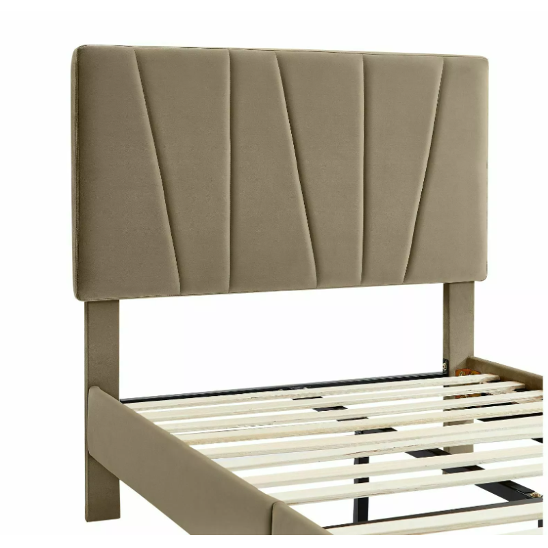 ŁÓŻKO SAVANA VELVET 160X200 KOLOR BEŻ BLUVEL 28