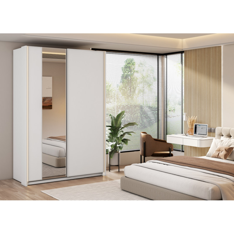 Szafa przesuwna z lustrem Maxi MX-02 Lenart Kolekcja Maxi