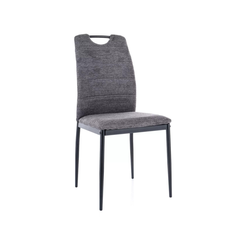 KRZESŁO RIP BREGO CZARNY STELAŻ/ C.SZARY 18