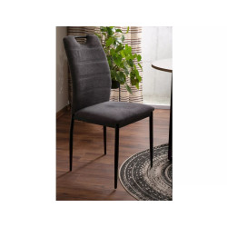 KRZESŁO RIP BREGO CZARNY STELAŻ/ C.SZARY 18