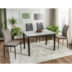 KRZESŁO RIP BREGO CZARNY STELAŻ/ C.SZARY 18