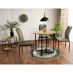 KRZESŁO RIP BREGO CZARNY STELAŻ/ C.SZARY 18