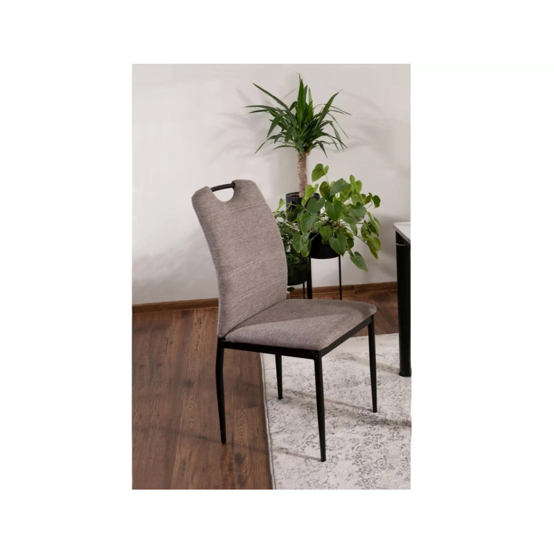 KRZESŁO RIP BREGO CZARNY STELAŻ/ BEŻ 34