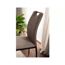 KRZESŁO RIP BREGO CZARNY STELAŻ/ BEŻ 34