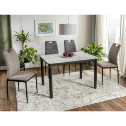 KRZESŁO RIP BREGO CZARNY STELAŻ/ BEŻ 34