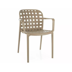 Krzesło Strip II z podłokietnikami beżowe