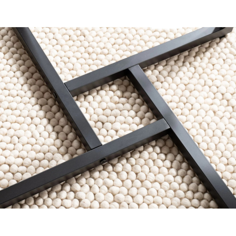 STÓŁ ALTO II BRĄZ RUSTYKALNY/CZARNY FI80