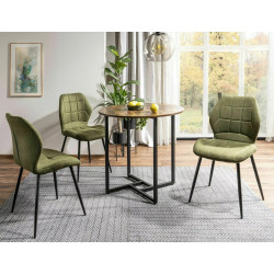 STÓŁ ALTO II BRĄZ RUSTYKALNY/CZARNY FI80