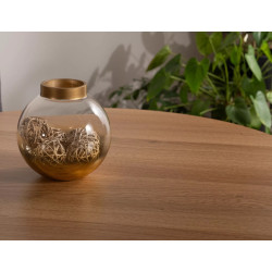 STÓŁ ALTO II DĄB/CZARNY FI80