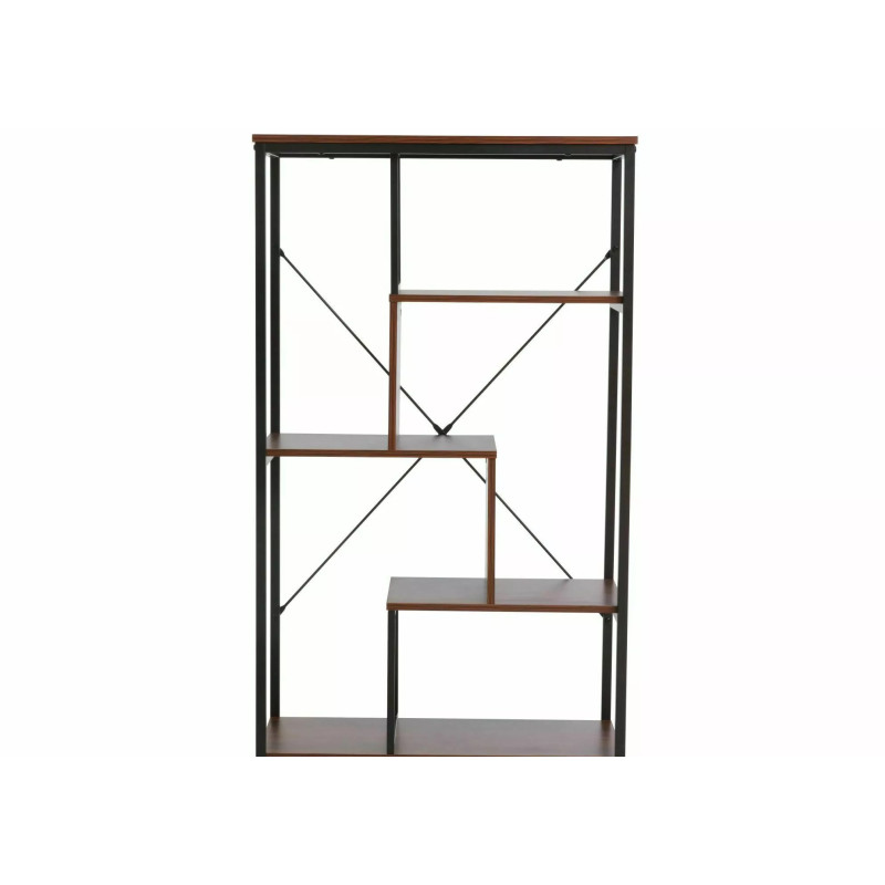 REGAŁ NET B CIEMNY ORZECH/CZARNY