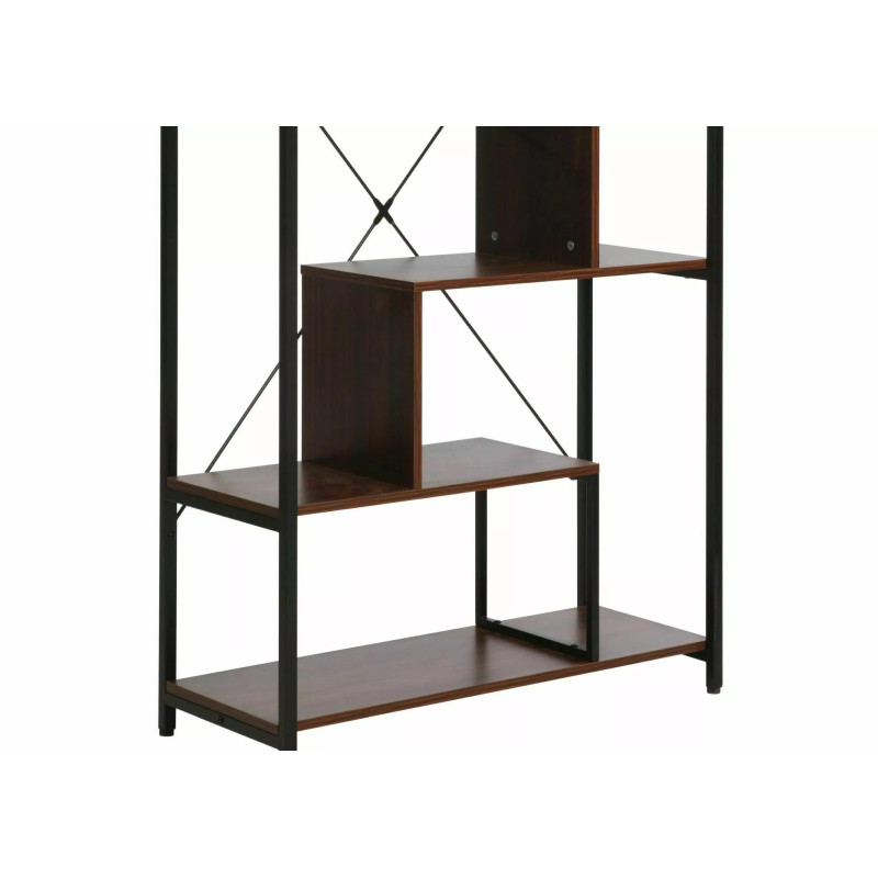 REGAŁ NET B CIEMNY ORZECH/CZARNY