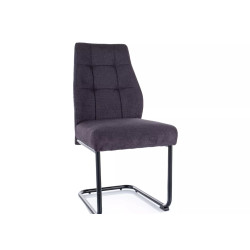 Eleganckie krzesło tapicerowane April Vardo czarny