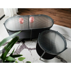 ŁAWA LAGUNA B BIAŁY/CZARNY 110X50 ŁAWA LAGUNA B BIAŁY/CZARNY 110X50