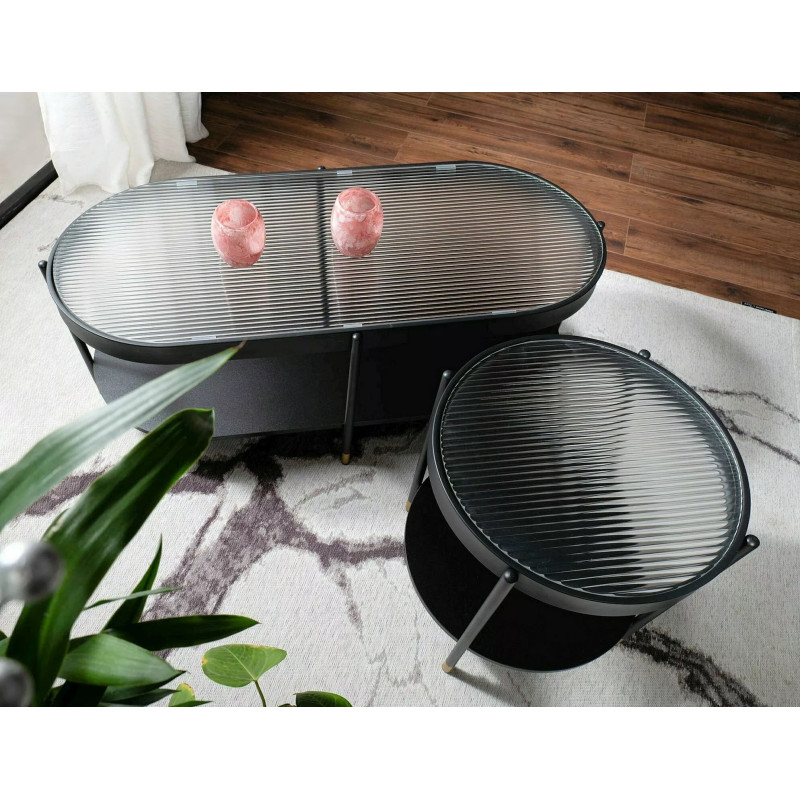 ŁAWA LAGUNA B BIAŁY/CZARNY 110X50