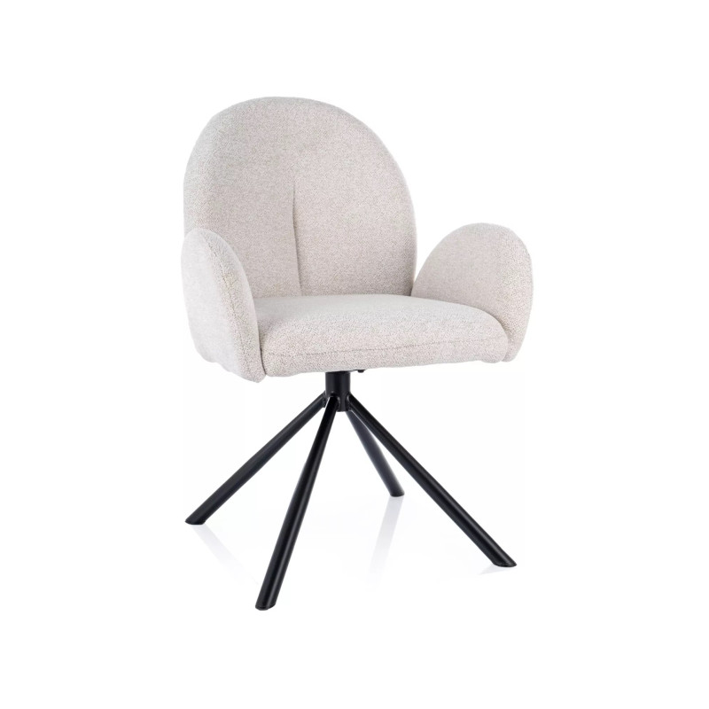 KRZESŁO PLANET RAVEN CZARNY STELAŻ/BEŻ 22