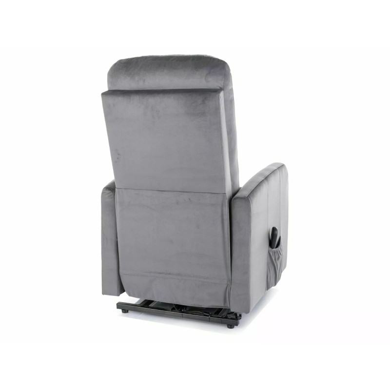FOTEL ROZKŁADANY LETO (FUNKCJA PIONIZACJI) VELVET SZARY BLUVEL