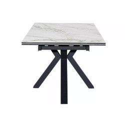 Stół Ceramiczny Columbus 160(240)X90 brąz/czarny mat