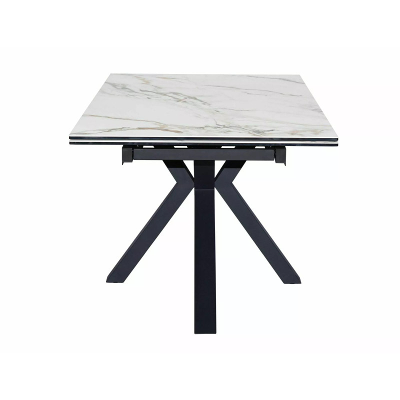 Stół Ceramiczny Columbus 160(240)X90 brąz/czarny mat