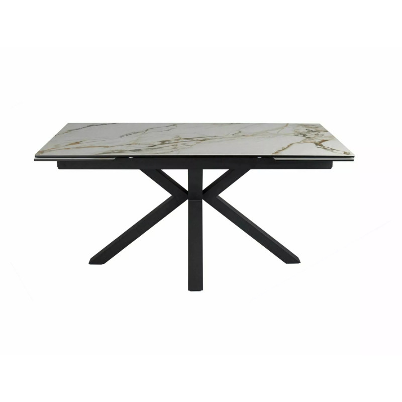 Stół Ceramiczny Columbus 160(240)X90 brąz/czarny mat