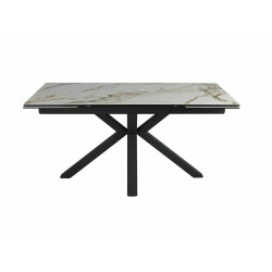 Stół Ceramiczny Columbus 160(240)X90 brąz/czarny mat
