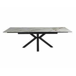 Stół Ceramiczny Columbus 160(240)X90 brąz/czarny mat