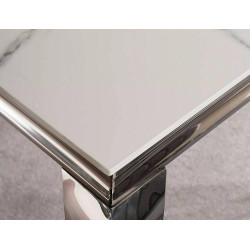 STÓŁ PRINCE CERAMIC BIAŁY CALACATTA/CHROM 150X90 STÓŁ PRINCE CERAMIC BIAŁY CALACATTA/CHROM 150X90