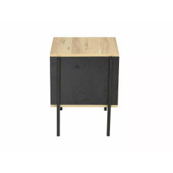 ŁAWA KARINA B DĄB/CZARNY MAT 40X40X51 ŁAWA KARINA B DĄB/CZARNY MAT 40X40X51