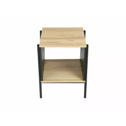 ŁAWA KARINA B DĄB/CZARNY MAT 40X40X51 ŁAWA KARINA B DĄB/CZARNY MAT 40X40X51