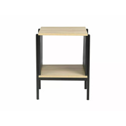 ŁAWA KARINA B DĄB/CZARNY MAT 40X40X51 ŁAWA KARINA B DĄB/CZARNY MAT 40X40X51