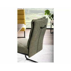 Eleganckie krzesło tapicerowane Berry Brego czarny