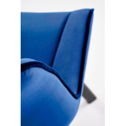 K520 Krzesło Nogi - Czarne, Siedzisko - Granatowy