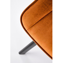 K520 Krzesło Nogi - Czarne, Siedzisko - Cynamonowy