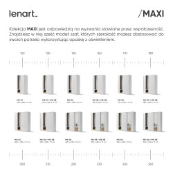 Szafa przesuwna z lustrem Maxi MX-01 Lenart Kolekcja Maxi Szafa przesuwna z lustrem Maxi MX-01 Lenart Kolekcja Maxi