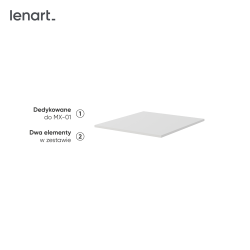 MAXI MX-11 - 2x półka do MX-01 - biały