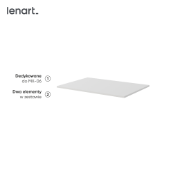 MAXI MX-16 - 2x półka do MX-06 - biały