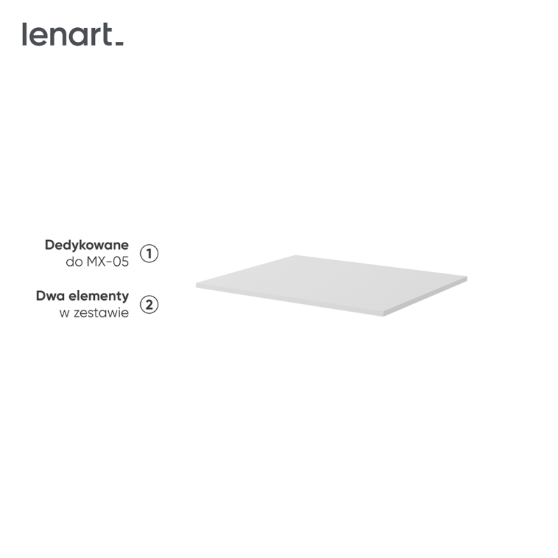 MAXI MX-15 - 2x półka do MX-05 - biały