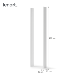 MAXI MX-08 - rama z oświetleniem LED 2x L-2345 - biały MAXI MX-08 - rama z oświetleniem LED 2x L-2345 - biały