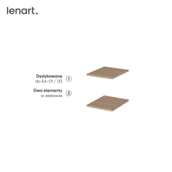 EASY EA-05 - 2x półka mała 29 - dąb scandi