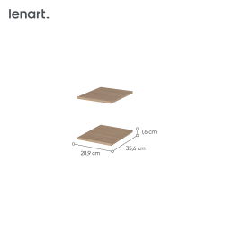 EASY EA-05 - 2x półka mała 29 - dąb scandi