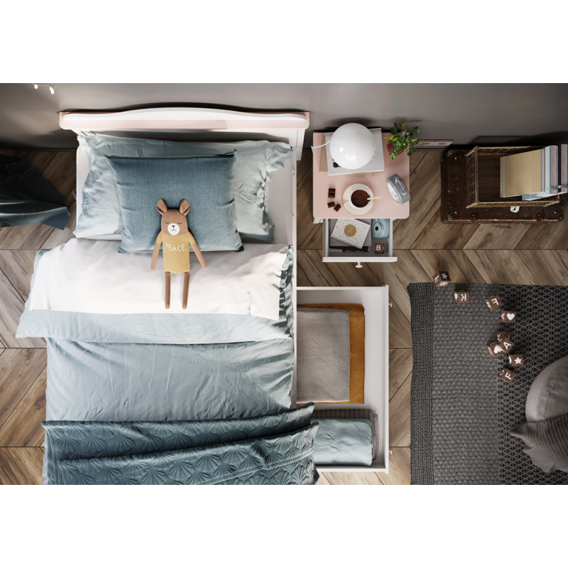 Łóżko z materacem Luna LN-08 Lenart Kolekcja Luna