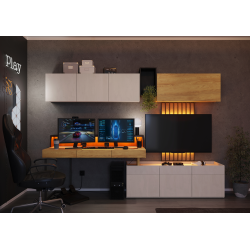 Nowoczesny zestaw do pokoju młodzieżowego Teen Flex SET-04B