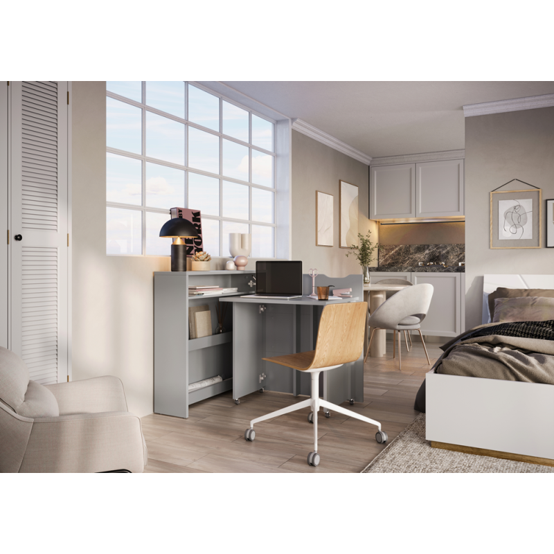 Biurko rozkładane WORK CONCEPT SLIM CW-02L BIAŁY POŁYSK Lenart