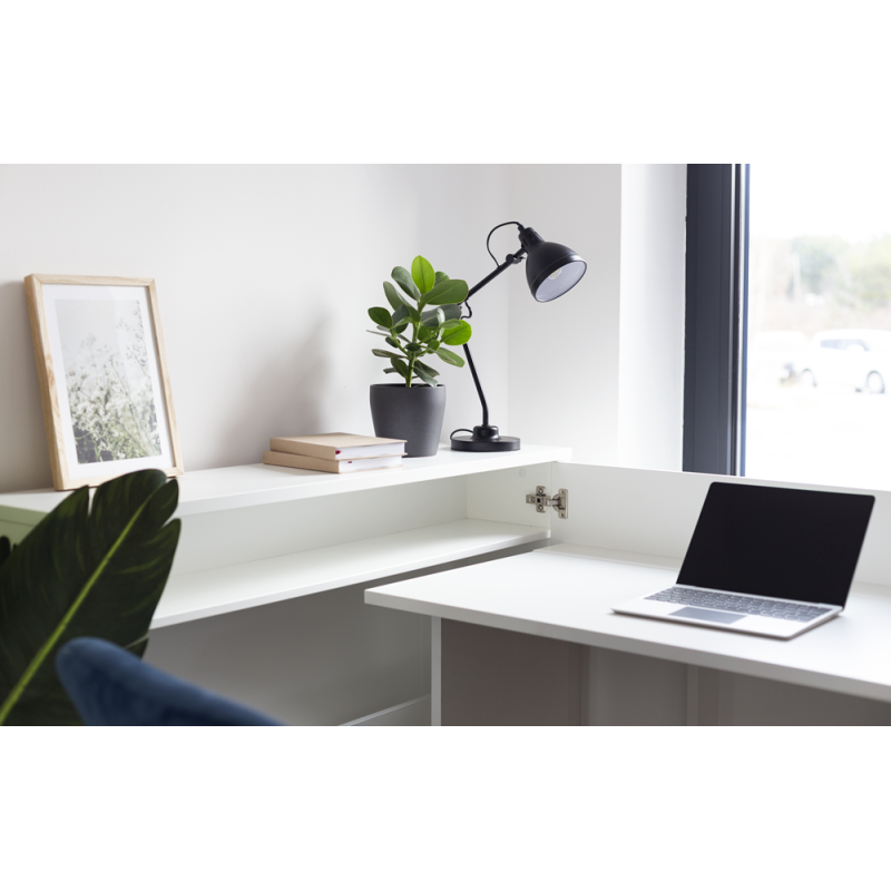 Biurko rozkładane WORK CONCEPT CW-01P BIAŁY POŁYSK Lenart