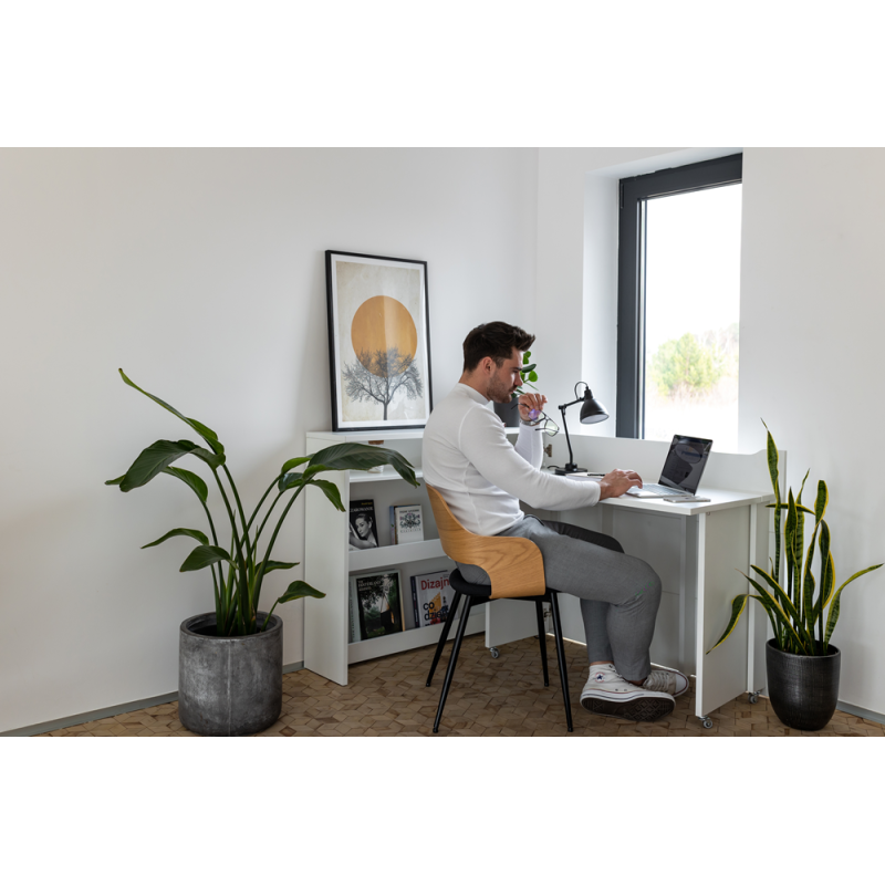 Biurko rozkładane WORK CONCEPT CW-01P BIAŁY POŁYSK Lenart