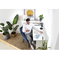 Biurko rozkładane WORK CONCEPT CW-01P BIAŁY POŁYSK Lenart